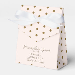 och Guld Princess Baby Shower Presentaskar