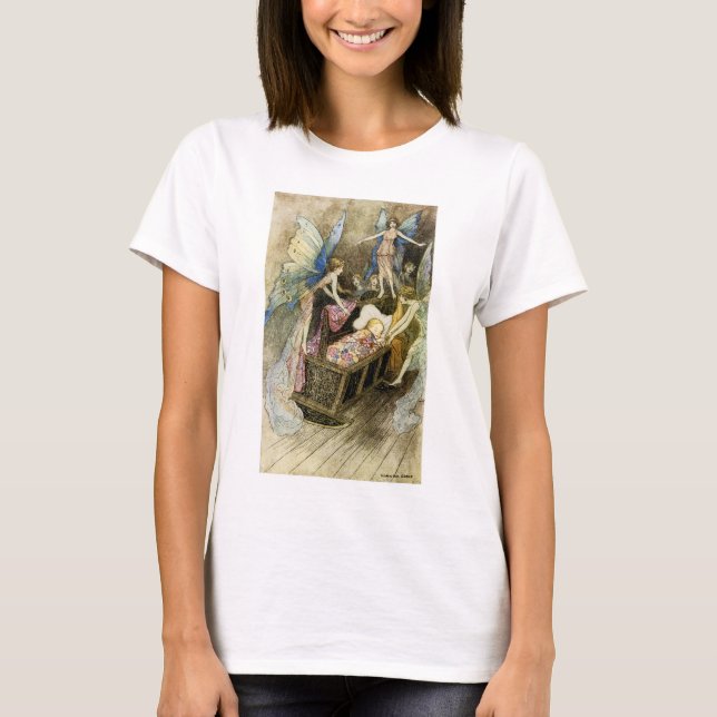 Och, gulligt sång, rund dom bed tee shirt (Framsida)