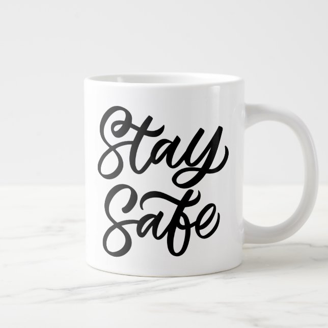 Och håll dig Säkrare Jumbo Mugg (Höger)