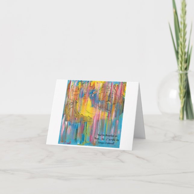 "Och han blåste på dem.. nej 2" vikt hälsning Kort (Framsida)