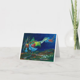 "Och han blåste på dem" nr 3 vikt hälsning Kort