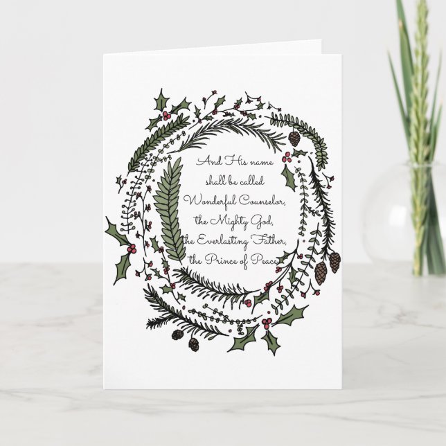 Och hans namn kallas julkortet helgkort (Framsida)