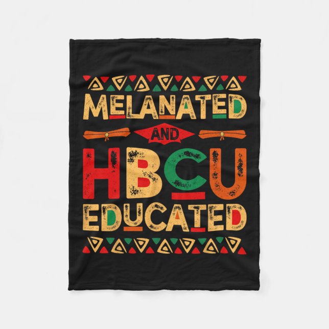 Och HBCU-Pridet för Afrika, svart historik, månad Fleecefilt (Framsidan)