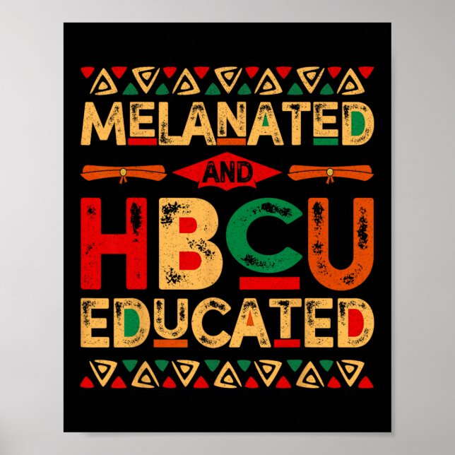 Och HBCU-Pridet för Afrika, svart historik, månad Poster (Framsidan)