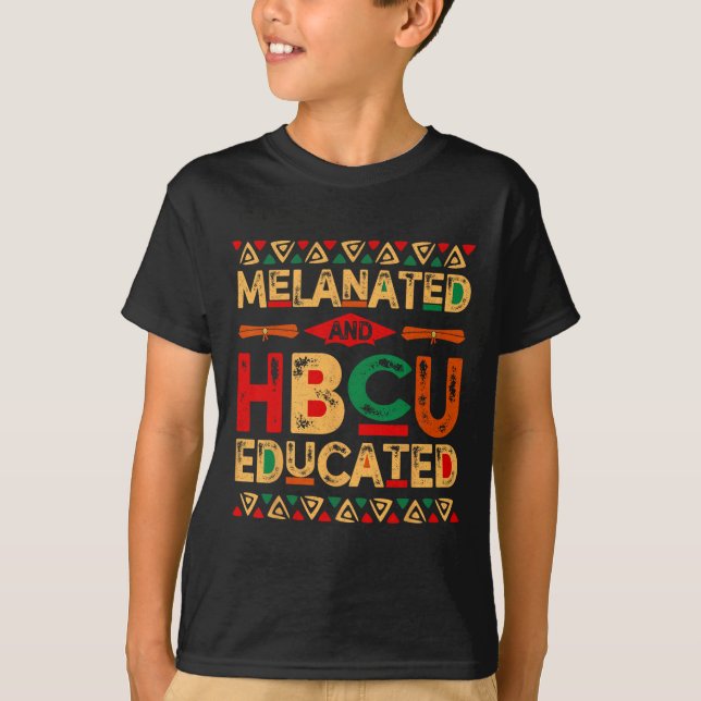 Och HBCU-Pridet för Afrika, svart historik, månad T Shirt (Framsida)