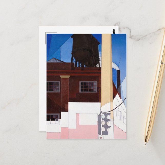 ...och hem för de Modigare av Charles Demuth Vykort (Fram/Back In Situ)