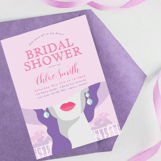 Och hon är på altaret, Derby Möhippa Inbjudningar