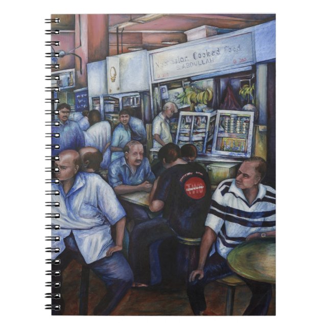 Och hon gifte sig med Mailman, Singapore Anteckningsbok Med Spiral (Framsidan)