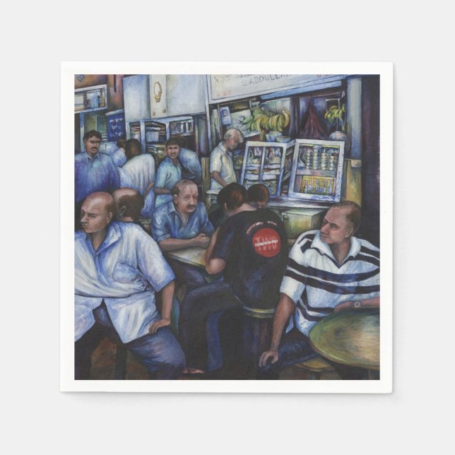 Och hon gifte sig med Mailman, Singapore Pappersservett (Framsidan)