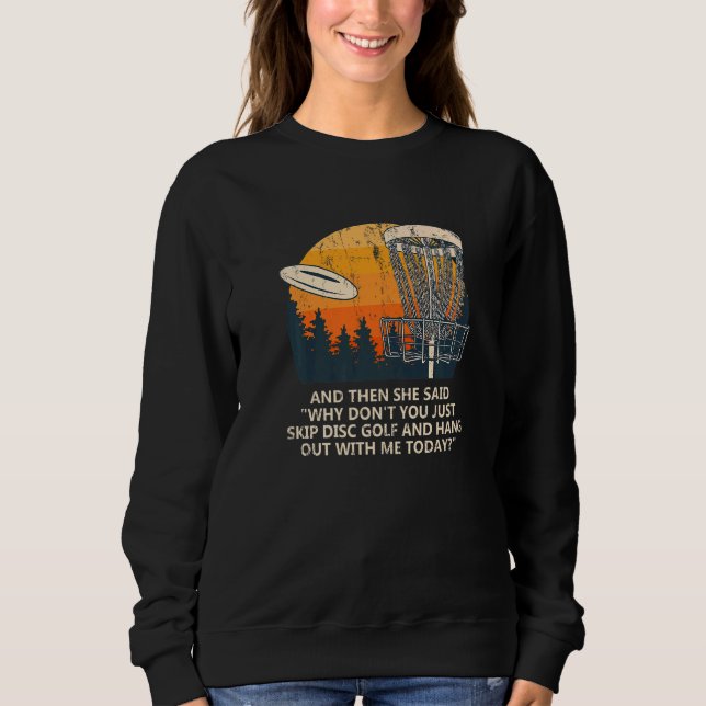 Och hon sa Skip Golf Par Golfer Golfin T Shirt (Framsida)