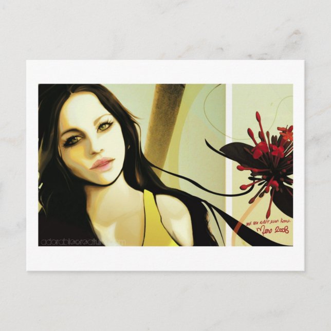 Och hon visste inte ens om vykort (Framsida)