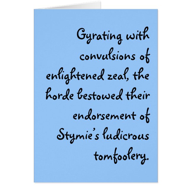 Och hur var din dag? hälsningskort (Framsidan)