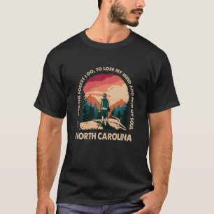 Och i skogen går jag North Carolina Souvenir F T Shirt