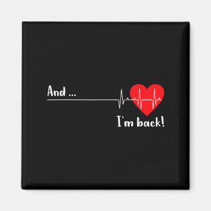 Och jag är tillbaka Ekg hjärtslag för kardiolog hj Magnet
