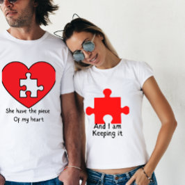 Och jag behåller det, ett par valentiner t shirt