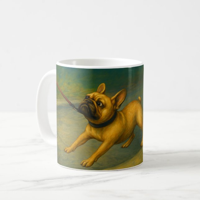Och jag säger att jag inte ska Fransk Bulldog Kaffemugg (Framsida vänster)