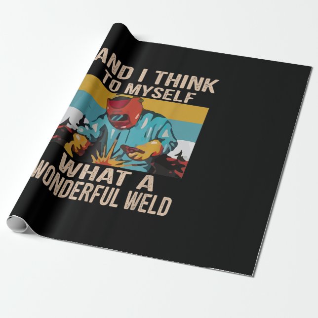 Och jag Tänka till mig vilken underbar, välkommen  Presentpapper (Utrullad)