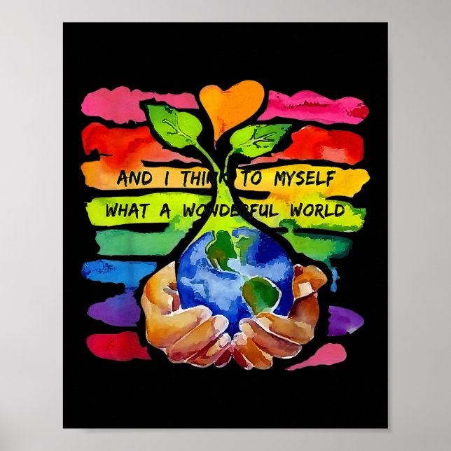 Och jag Tänkor till mig vilken underbar värld. Poster (Framsidan)