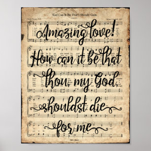 Och kan det skrivas ut med Hymn-skript Poster