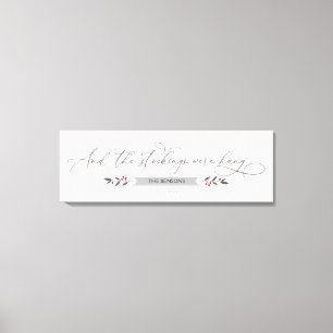 Och lagren hängdes i Personligen jul Canvastryck