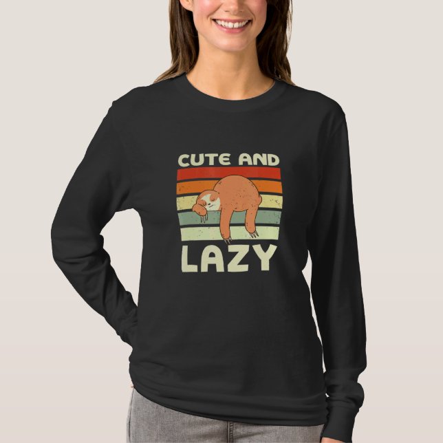 Och Lazy Sloth Meme Sloth Memme Animal 6 T Shirt (Framsida)