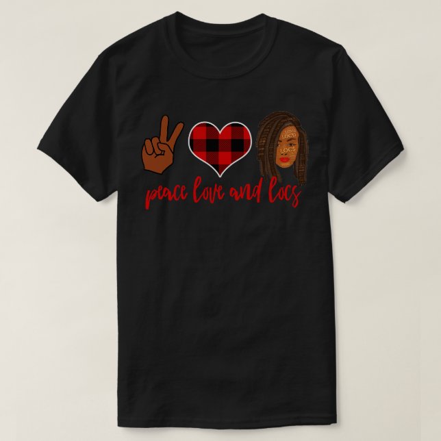 och Locs Red Play Heart T Shirt (Design framsida)