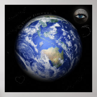 .. Och Måne tittar över jorden. Poster