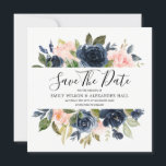 och marina vattenfärgsblommor Bröllop Spara Datumet<br><div class="desc">och marina vattenfärgsblommor Bröllop spara datum Lägg till bild till baksidan av inbjudan Se vår butik för matchande inbjudan, OSA med mera Du kan anpassa det här Spara datumet för att lägga till mina personliga beröringspunkter, till exempel fotografier, bilder. Du kan ändra bakgrunden till färg så att den överensstämmer med...</div>