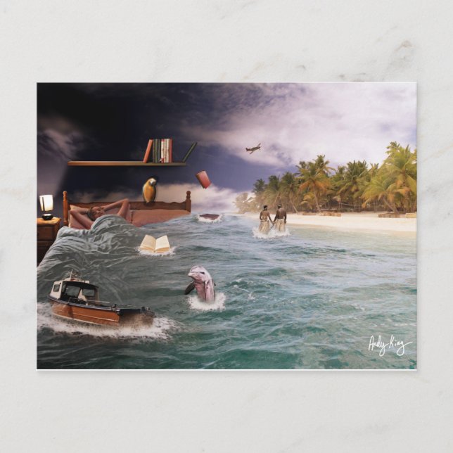 Och medan jag sov vykort (Framsida)