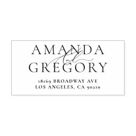 Och Namn självbläckande-Elegant Frimärke Självfärgande Stämpel