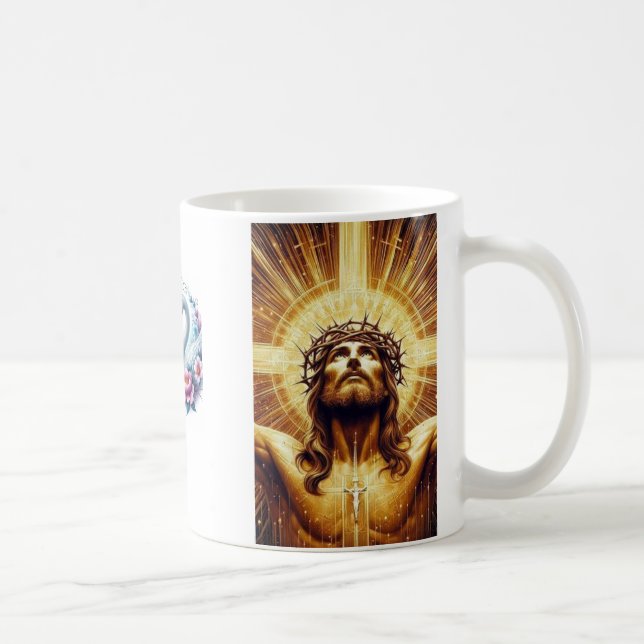 🌿, och njut av freden kaffemugg (Höger)
