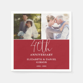 Och nu 2 fotominnesdag 40 Bröllop Pappersservett