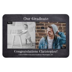 Och nu Student Photo Studenten Magnet