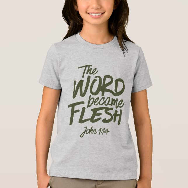 Och Ordet blev till Kött 2 T Shirt (Framsida)
