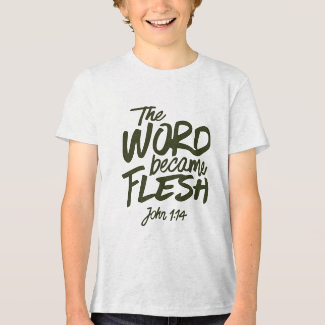 Och Ordet blev till Kött 2 T Shirt (Framsida)