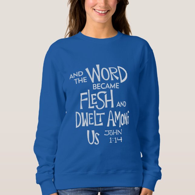 Och Ordet blev till Kött T Shirt (Framsida)
