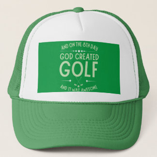 Och på 8:e dagen Skapat Gud Golf Lundny Bible Vers Keps