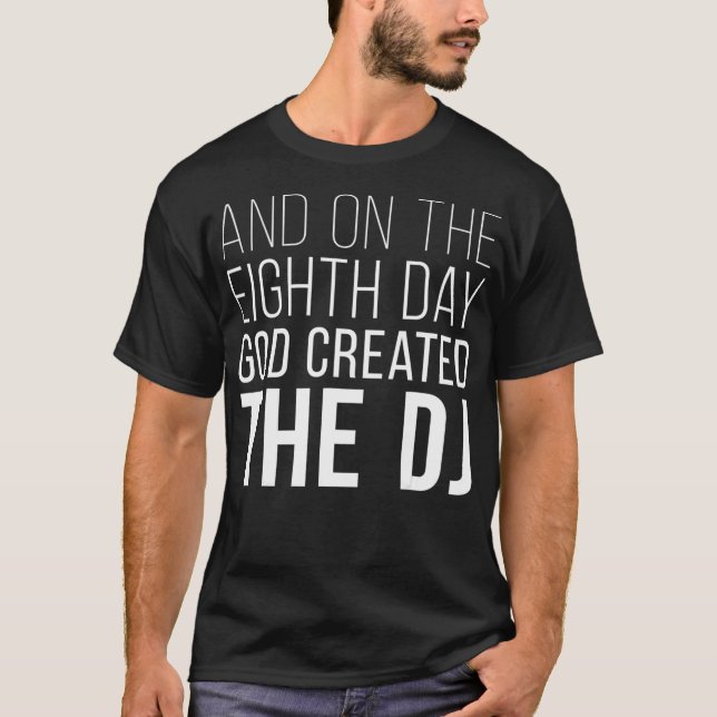 Och på åttonde dagen skapat guden t shirt (Framsida)