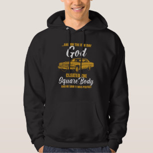 och på den 8:e dagen skapade gud den fyrkantiga kr hoodie