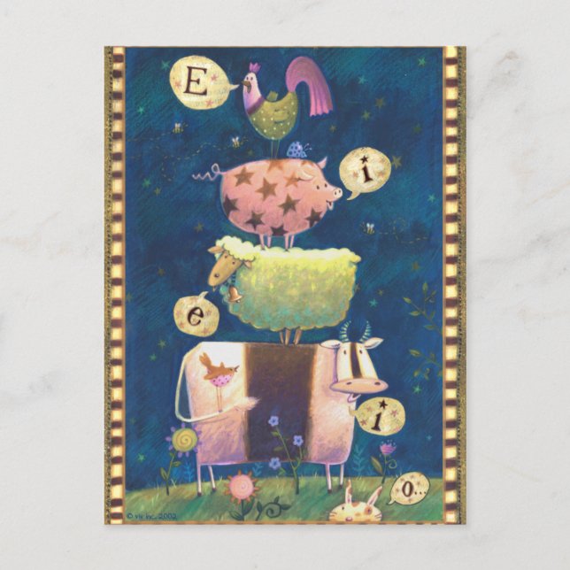 Och på den här gården vykort (Framsida)