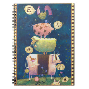 Och på denna lantgård anteckningsbok med spiral