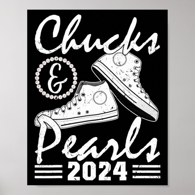 Och pärlor Kamala Harris 2024 Usa Valet 2024 3  Poster (Framsidan)