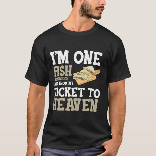Och Påsk Lenten Fish Fry Fredag T Shirt (Framsida)