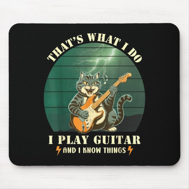 Och Retro Det Är Vad Spelar Gitarr Musmatta (Framsidan)