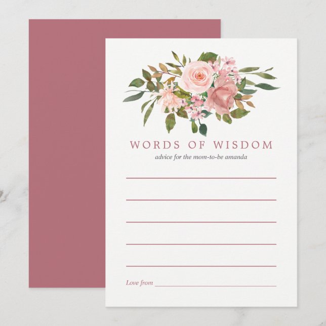  och Ro Guld Babykläder för Mamma Inbjudningar (Fram/baksida)