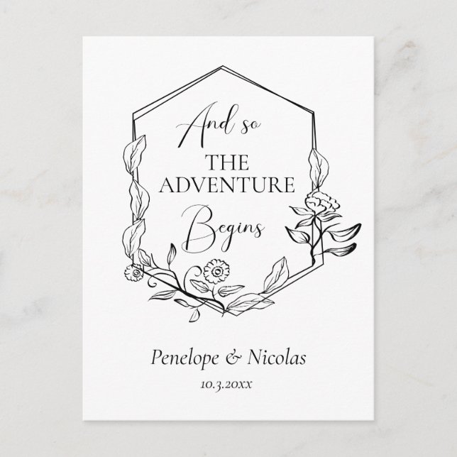 Och så börjar Äventyr att spara vykortet Vykort (Framsida)