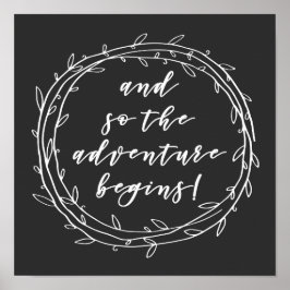 Och så börjar äventyr - inspirationsoffert poster