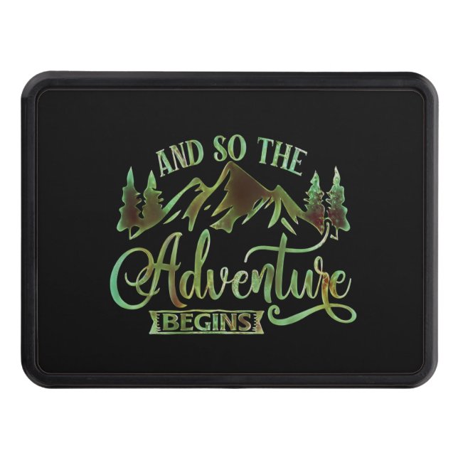 Och så börjar Äventyr, roligt äventyrare Dragkroksskydd (Framsidan)