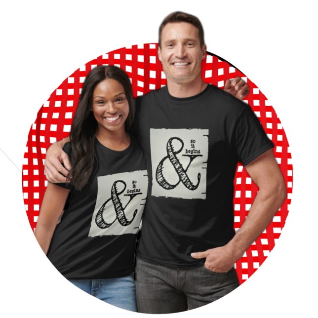 Och så börjar det med Ampersand-symbol T Shirt (Skapare uppladdad)