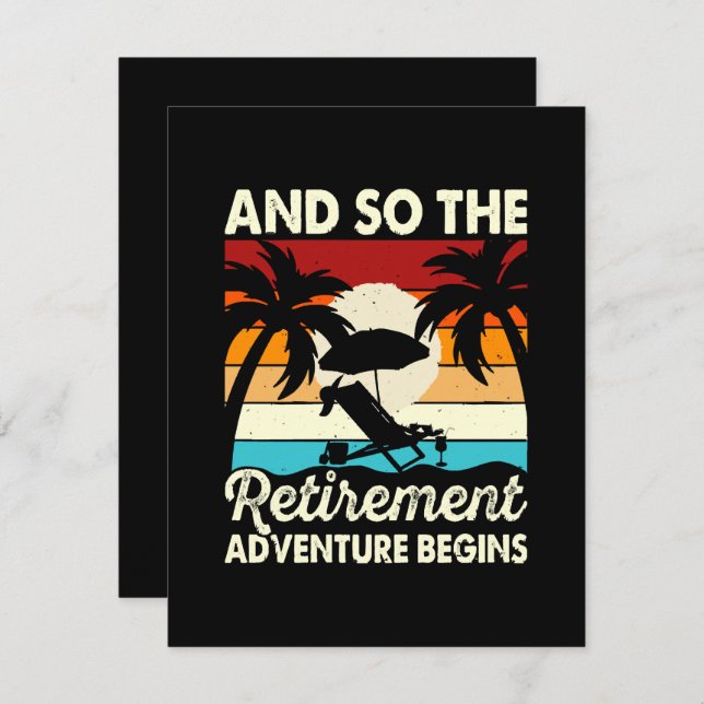 Och så börjar Pension Äventyr Tilläggskort (Fram/baksida)